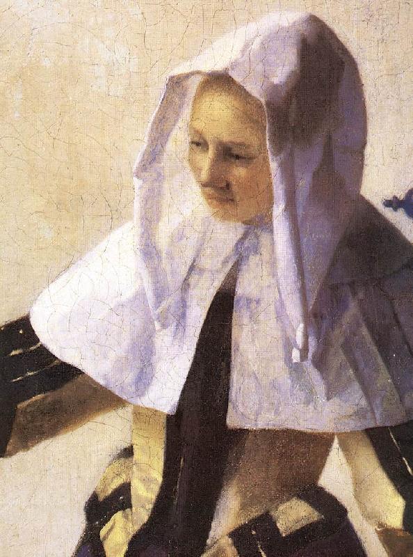 VERMEER VAN DELFT, Jan Young Woman with a Water Jug (detail) r France oil painting art